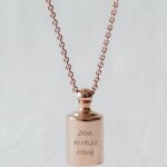 Collier personnalisable plaqu or rose