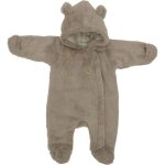 Combinaison pilote angora beige (0 - 3 mois)