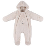 Combinaison pilote en groloudoux beige (3 mois)