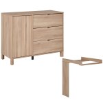 Commode 1 porte 3 tiroirs avec plan � langer calypso