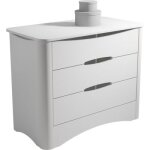 Commode 3 tiroirs fusion blanche
