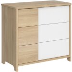 Commode 3 tiroirs sacha ch�ne du bocage