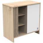 Commode 1 porte tokyo blanc