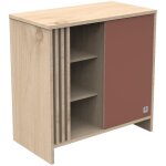 Commode 1 porte tokyo terracotta