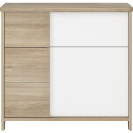 Commode 3 tiroirs sacha ch�ne du bocage