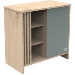 Commode 1 porte tokyo sauge