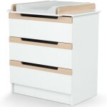 Commode  langer en bois de htre verni carrousel blanc