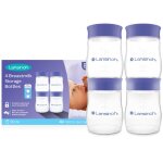 Lot de 4 pots de conservation du lait maternel