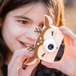 Coque en silicone pour appareil photo zoo friends deer