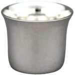 Coquetier évasé uni personnalisable (métal argenté) Coquetier évasé uni personnalisable (métal argenté)