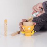 Coquetier petit poussin en bois fsc