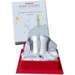 Coquetier le petit prince renard personnalisable (mtal argent)
