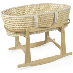 Couffin en osier et matelas (80 x 40 cm)