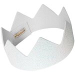 Couronne  paillettes blanche