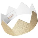 Couronne  paillettes dore