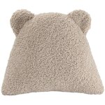 Coussin ours biscuit molletonn�