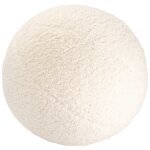 Coussin balle cream white molletonn�