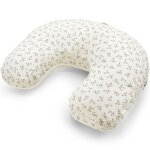 Coussin d'allaitement olive bloom canvas