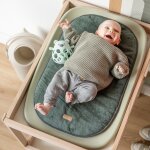 Coussin en �ponge pour matelas � langer vert