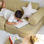 Coussin �toile cream white molletonn�
