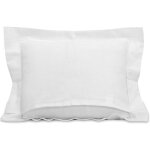Coussin �toile gris personnalisable (40 x 50 cm)