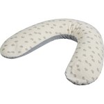 Coussin de maternit� jersey c?urs - gris