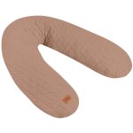 Coussin de grossesse et allaitement big flopsy fleur de coton cacao