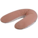 Coussin de grossesse ponge microfibre rose pche