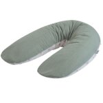 Coussin de grossesse ponge microfibre vert sauge