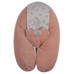Coussin de grossesse multirelax éponge microfibre rose pêche Coussin de grossesse multirelax éponge microfibre rose pêche