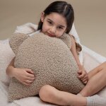 Coussin ours biscuit molletonn�