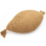 Coussin plume jaune (30 x 50 cm)