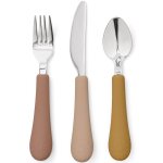 Lot de 3 couverts fleur pour enfant tuscany mix