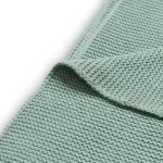 Couverture basic knit vert d'eau (75 x 100 cm)