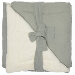 Couverture polaire mix & match vert de gris (70 x 100 cm)