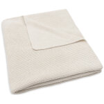 Couverture en tricot basic knit oatmeal (100 x 150 cm)