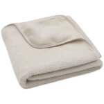 Couverture en polaire basic oatmeal (75 x 100 cm)