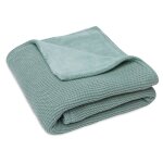 Couverture polaire basic knit forest green (75 x 100 cm)