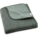 Couverture en coton jungle jambo ash green - laurel (75 x 100 cm)