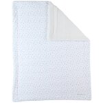 Couverture ouatin�e en jersey sherpa romance mix& match (75x100 cm)