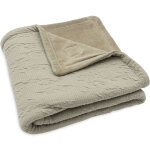 Couverture en polaire soft waves olive green (75 x 100 cm)