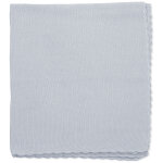 Couverture tricot b�b� bleu (75 x 100 cm)