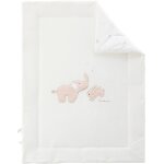 Couverture en veloudoux bali, moka & snow (75x100 cm)