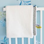 Couverture b�b� en polaire yoca le koala blanc (70 x 100 cm)