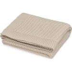 Couverture bébé en tricot harper latte Couverture bébé en tricot harper latte