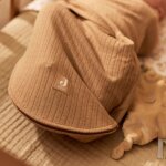 Couverture d'emmaillotage ajour biscuit (0 - 3 mois)