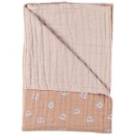 Couverture en mousseline flins cappuccino (75 x 100 cm)
