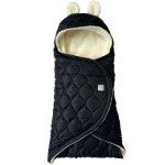 Couverture nomade pour bébé recy black - cream Couverture nomade pour bébé recy black - cream