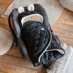Couverture nomade pour b�b� recy black - cream
