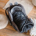 Couverture nomade pour b�b� recy black - grey